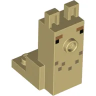 Animal Body Part, Llama Torso and Head with Black Eyes, Dark Tan Spots print