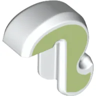 Animal Body Part, Cat Tail with Yellowish Green Sides Print