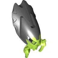 Large Figure Mask Shelek with Marbled Black Pattern