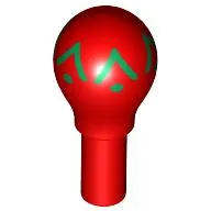 Musical Instrument Maracas with Green Border Print