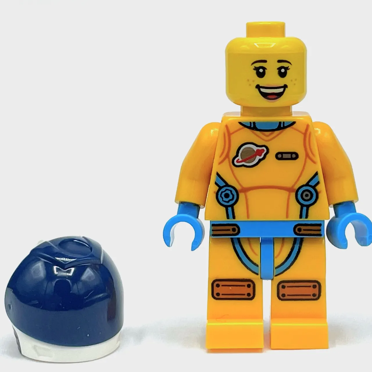 Rivera, Bright Light Orange Spacesuit, Dark Blue Visor