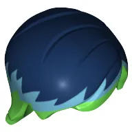 Hair Mid-Length with Side Part and Light Blue and Dark Blue Top Pattern (Sabine Wren)