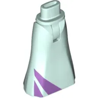 Minidoll Hips and Full Length Skirt with Lavender Stripes print