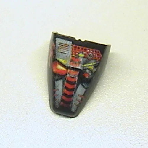 Large Figure Visor / Limb Cover, Armour with Torch / Fire Print