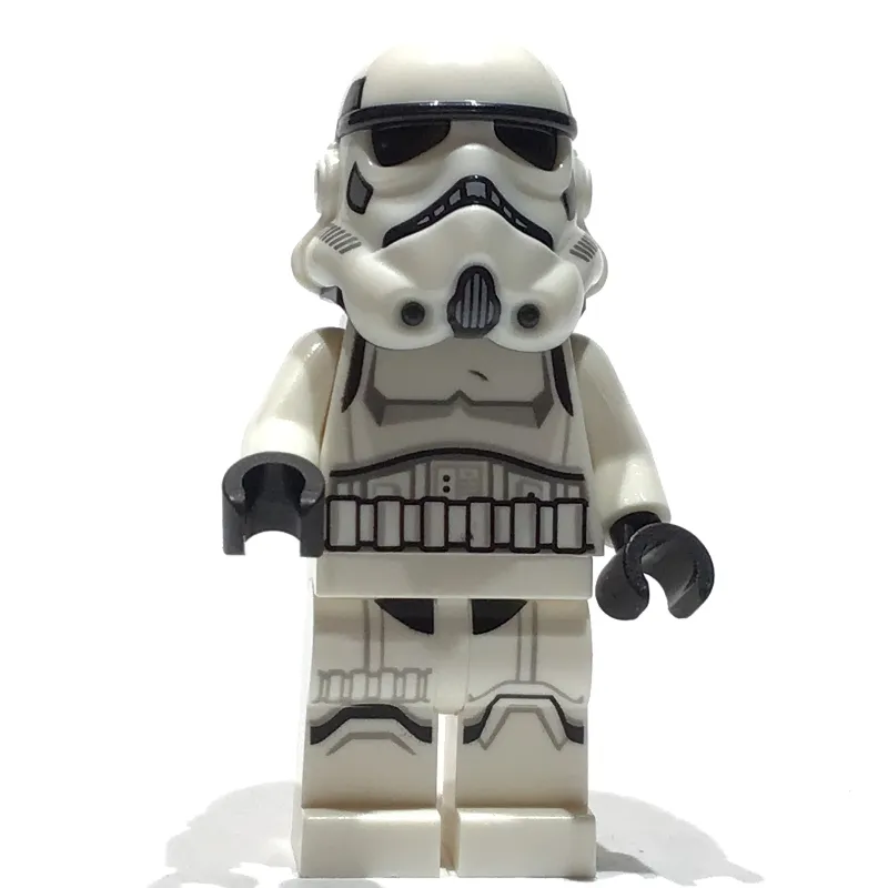 Stormtrooper, Black Squares on Back of Helmet, Female, Nougat Head