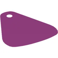 Neckwear Cape, Tapered with 1 Small Top Hole and One Side Shiny