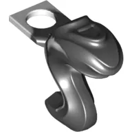 Minifig Neckwear Animal Tail with Marbled White Pattern