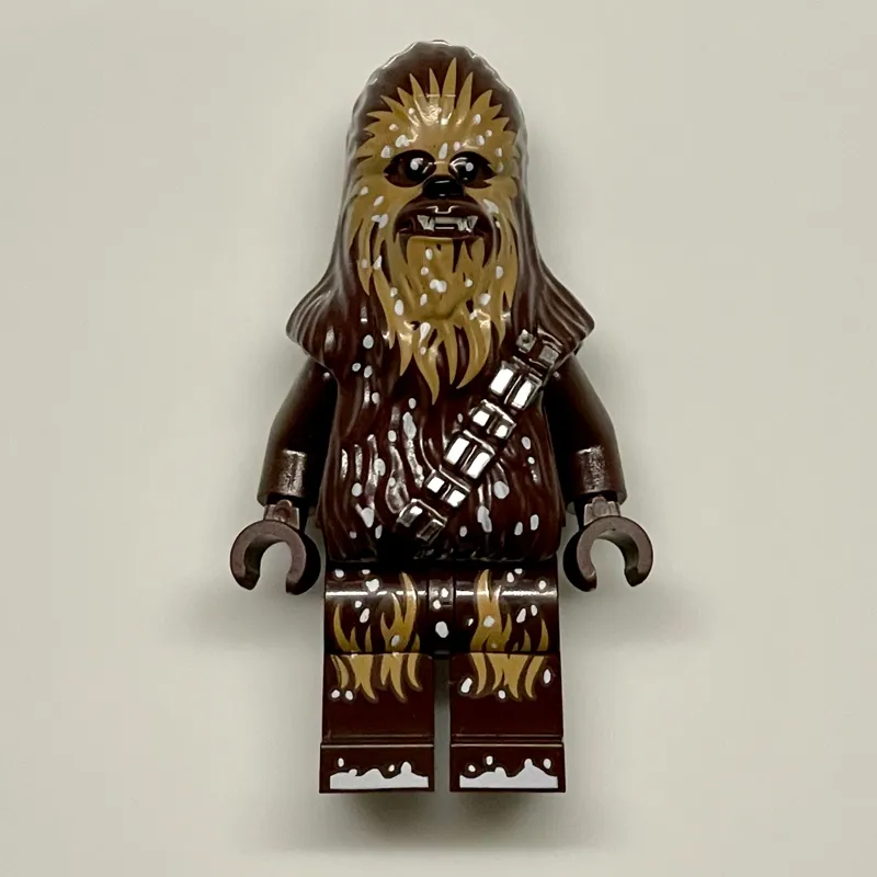 Chewbacca - Dark Brown Torso with Medium Nougat, Snow Print