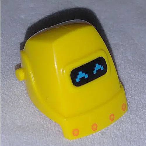 Helmet Welding with Dark Azure Arrows on Black Visor Print