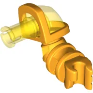 Arm Left with Trans-Yellow Shoulder and Pin (Nexo Knights Axl)