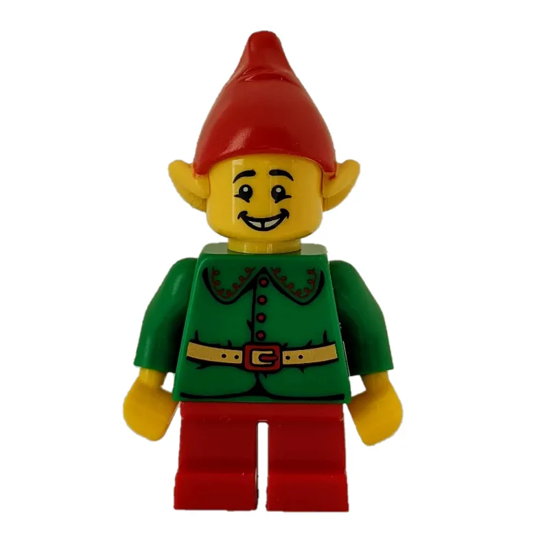 Elf, Green Jacket, Red Hat with Ears