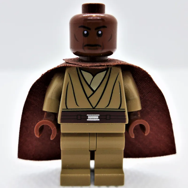 Mace Windu, Dark Tan Plain Legs, Cape