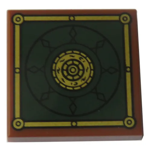 Tile 2 x 2 with Circle inside Square Print