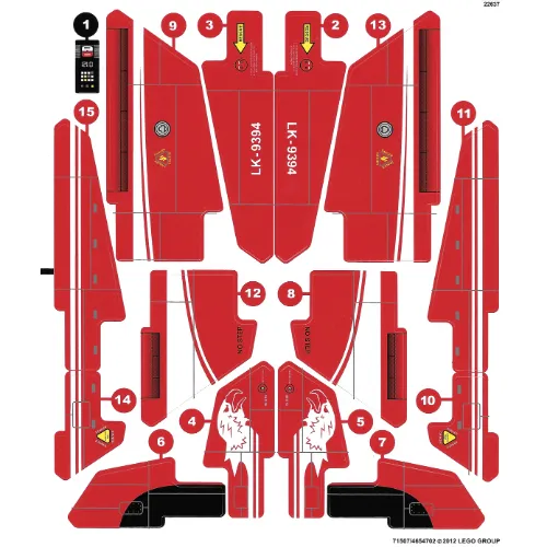 Sticker Sheet for Set 9394-1