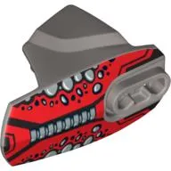 Large Figure Limb Cover, Size 5, Armor with Ball Joint Socket with Spine Print (Raw-Jaw)