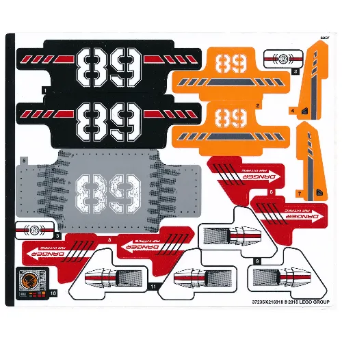 Sticker Sheet for Set 42076-1