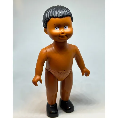 Duplo Doll Large, without Clothes, Boy Black Hair