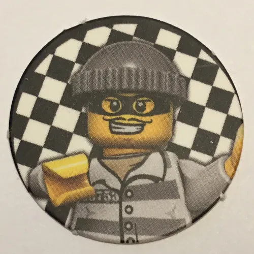 Game Card Token with Burglar print