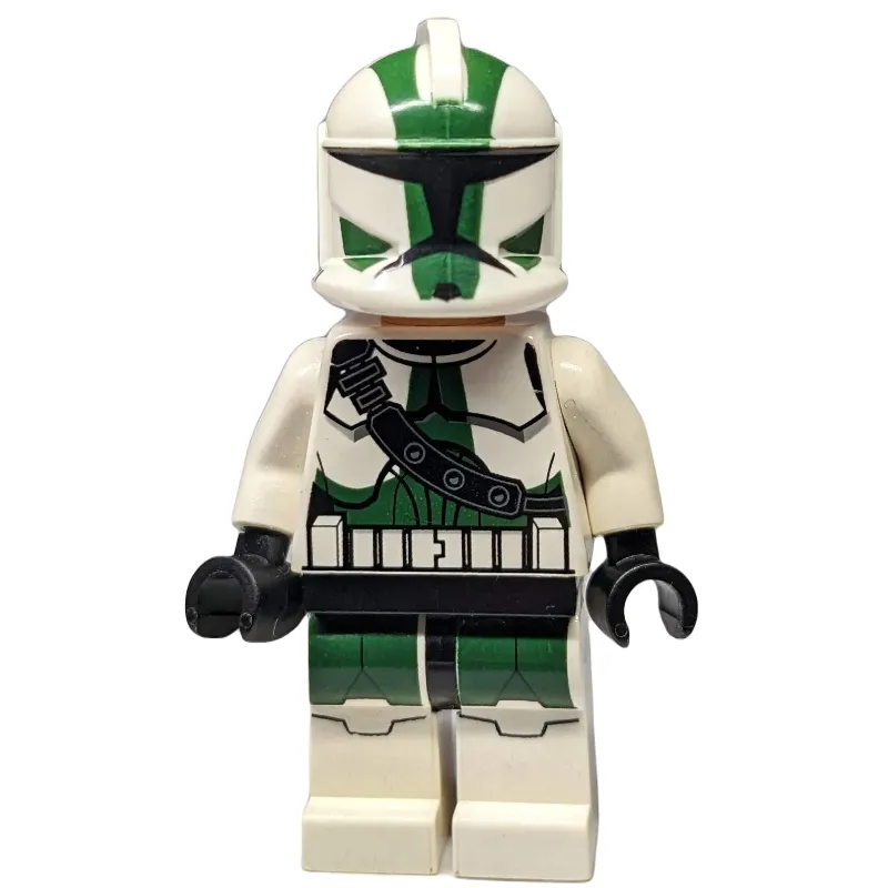 Clone Commander Gree, 41st Elite Corps Armor, Dark Green Markings (3626b Head)