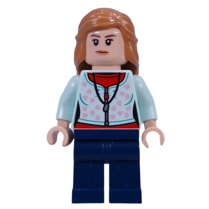 Lavender Brown, Light Aqua Sweater