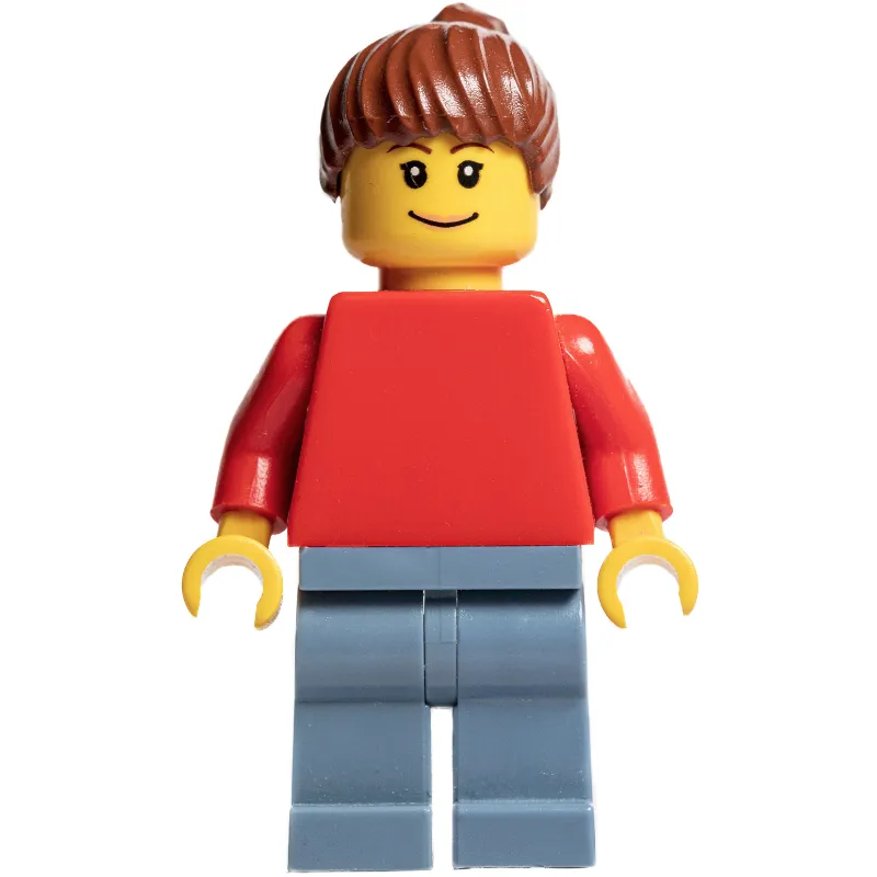 Woman - Red Torso, Sand Blue Legs