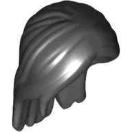 Hair Long, Parted in Front and Swept Back Over Shoulders