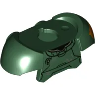 Minifig Neckwear Armor Shoulder Pads with Orange Shape print
