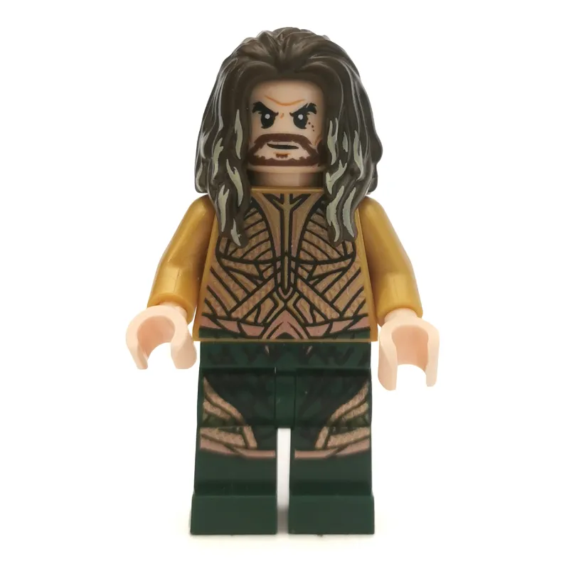 Aquaman, Dark Brown Hair, Light Nougat Hands (DCEU)