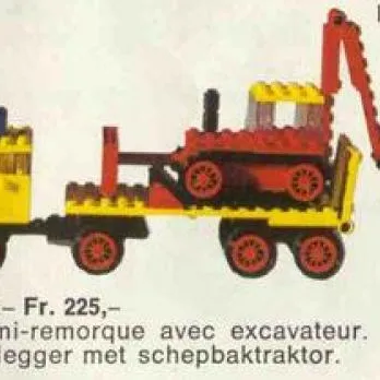 Low-Loader with Excavator