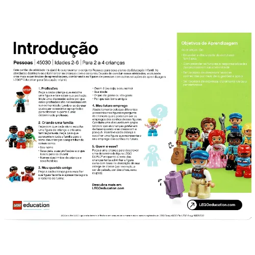 Activity Card, Set 45030-1, Getting Started - Portuguese/Italian