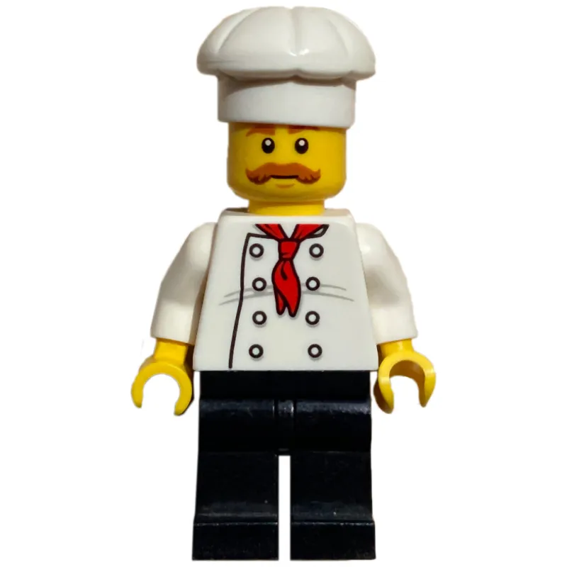Chef, Red Neckerchief, Black Legs, Moustache