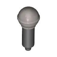 Musical Instrument Microphone with Metallic Silver Top Print