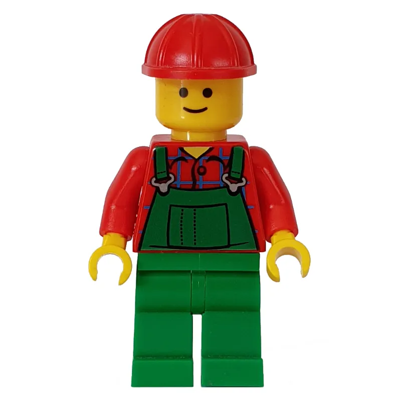 Red Torso, Green Overall, Red Hat