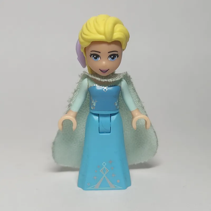 Elsa - Light Aqua Glitter Cape, Bow