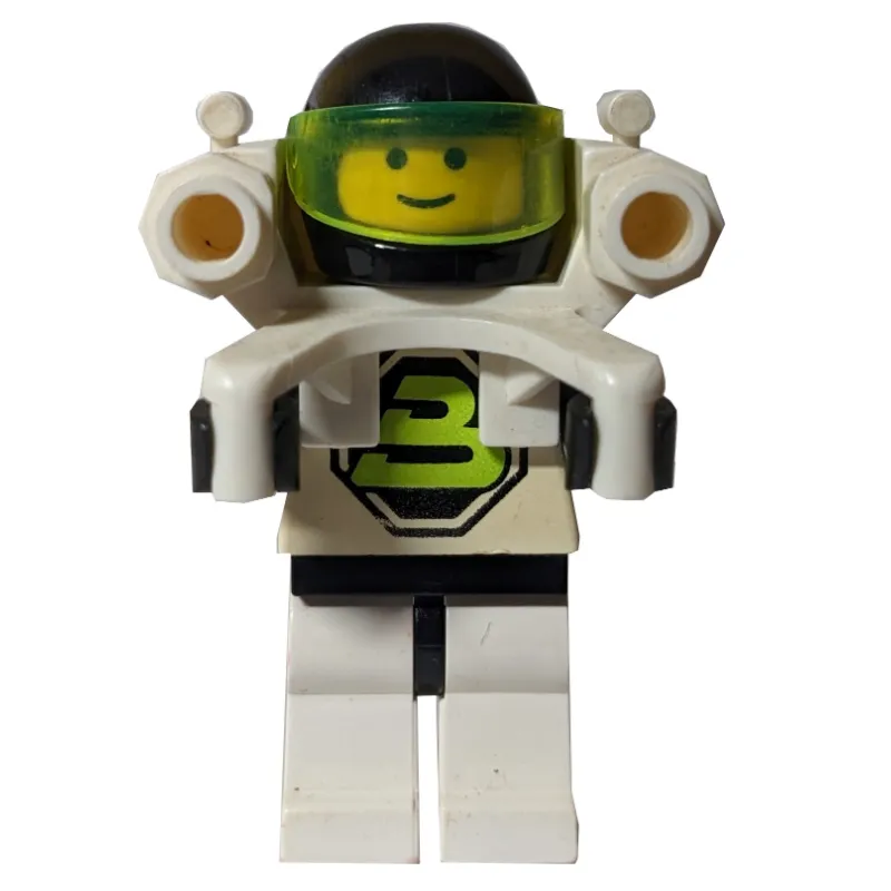 Blacktron II - Jetpack, 3626a Head, No Plate 1 x 1 Round