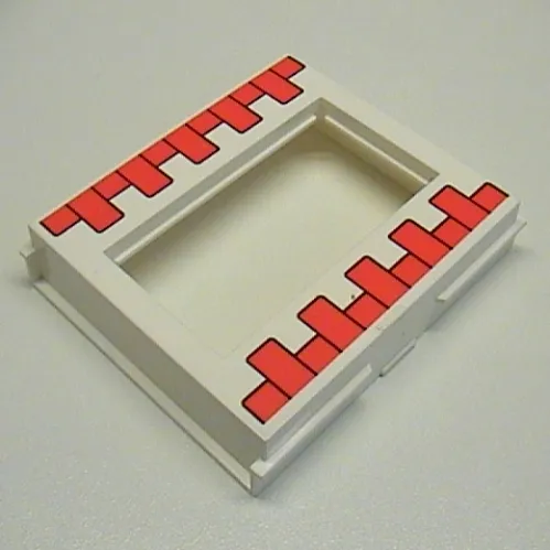 Door Frame 2 x 8 x 8 with Red Brick Print