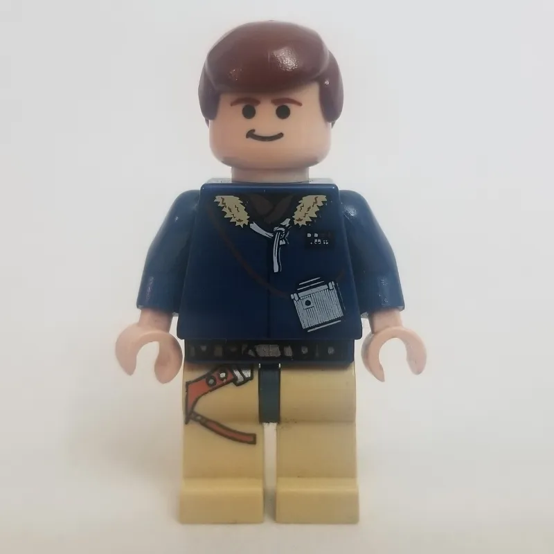 Han Solo, Hoth Outfit, Dark Blue Jacket, Tan Legs