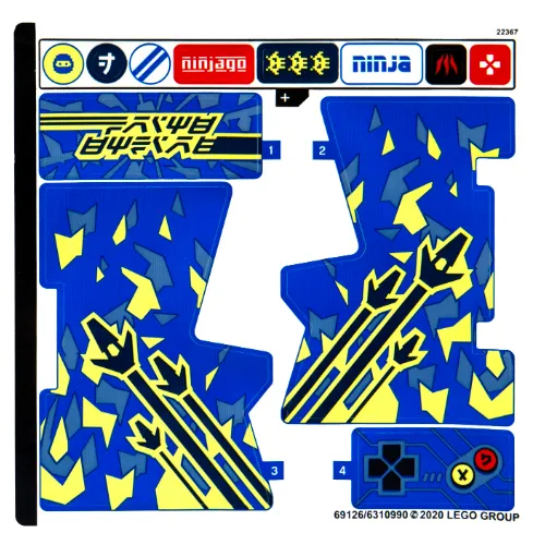 Sticker Sheet for Set 71715-1