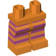 Hips and Orange Legs with Dark Purple Stripes (Big Bird)
