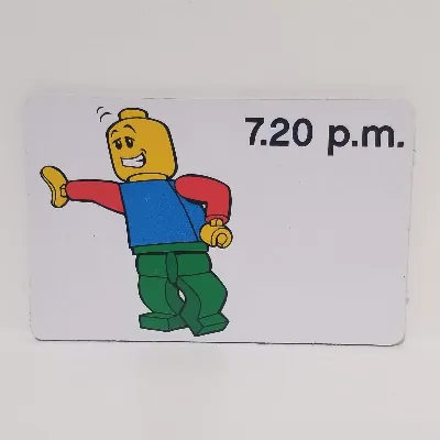 Activity Card, Time-Teaching 12-Hour Clock 7.20 p.m.