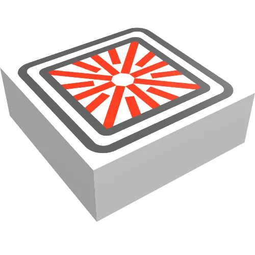 Tile 1 x 1 with Computer Targeting Display Print