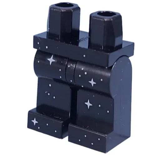 Hips and Black Legs with Silver Stars print