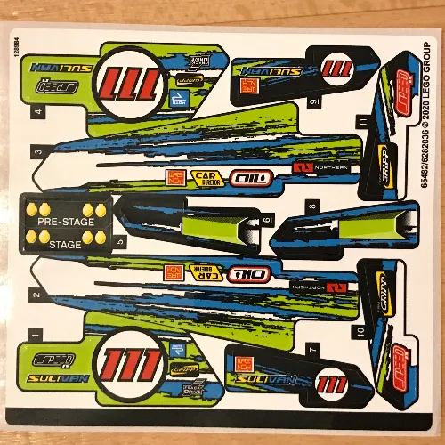 Sticker Sheet for Set 42103-1