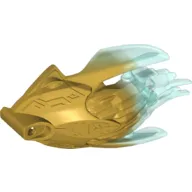 Large Figure Mask with Back with Marbled Trans-Light Blue Pattern