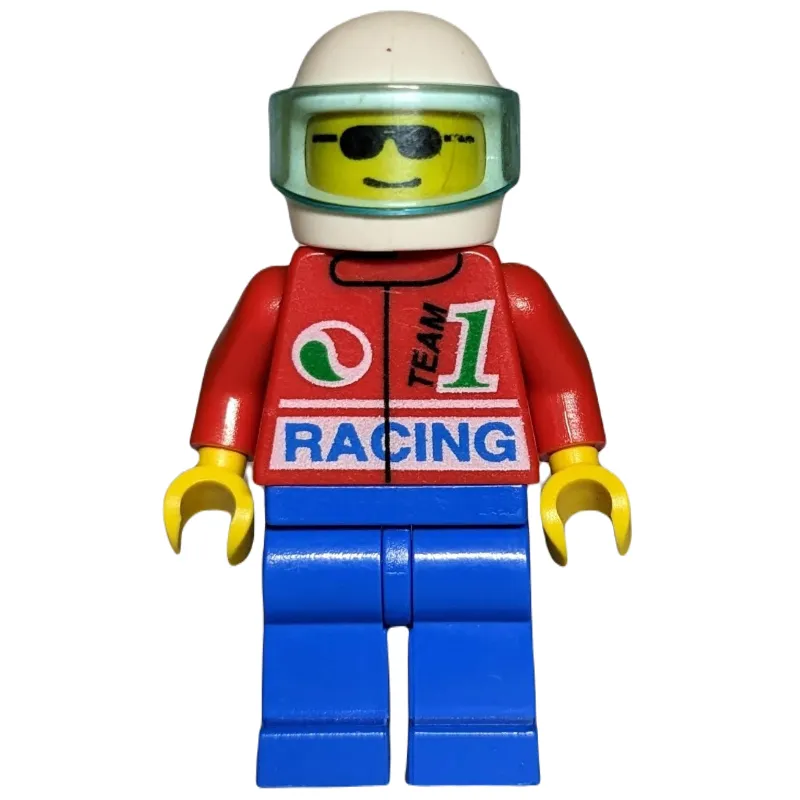 Racer - Octan, Red Torso, Blue Legs, White Helmet