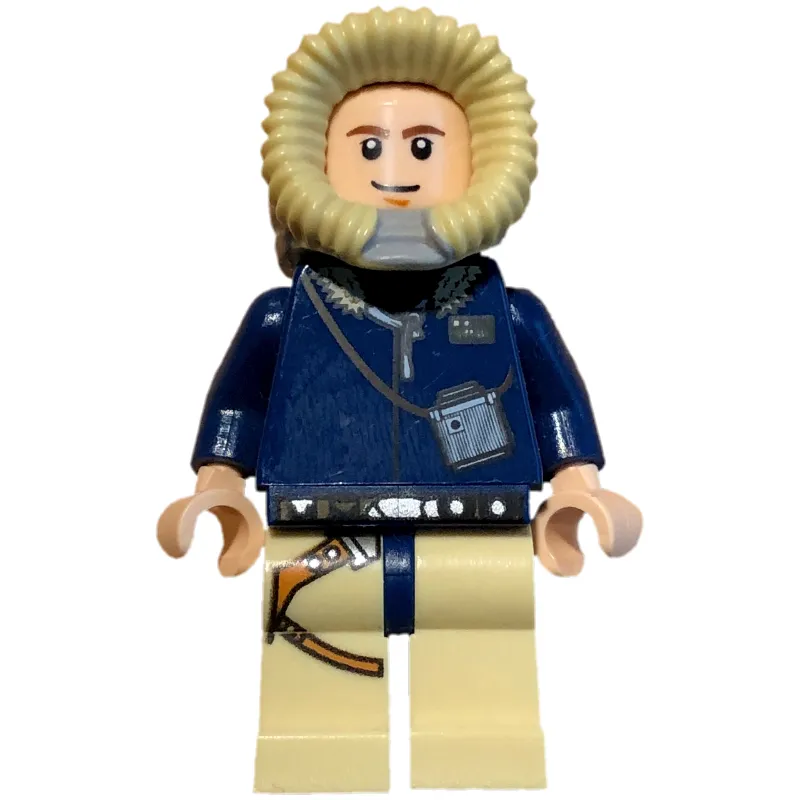 Han Solo, Hoth Outfit, Dark Blue Hood, White Pupils