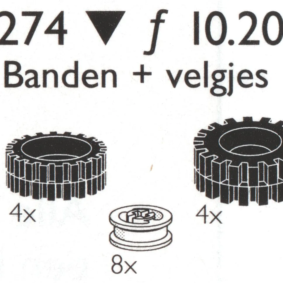 8 Tires / Tyres (4x24, 4x 30 mm) w/hubs