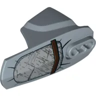 Large Figure Limb Cover, Size 6, Armor with Ball Joint Socket with Metal Plate and Brown Strap Print
