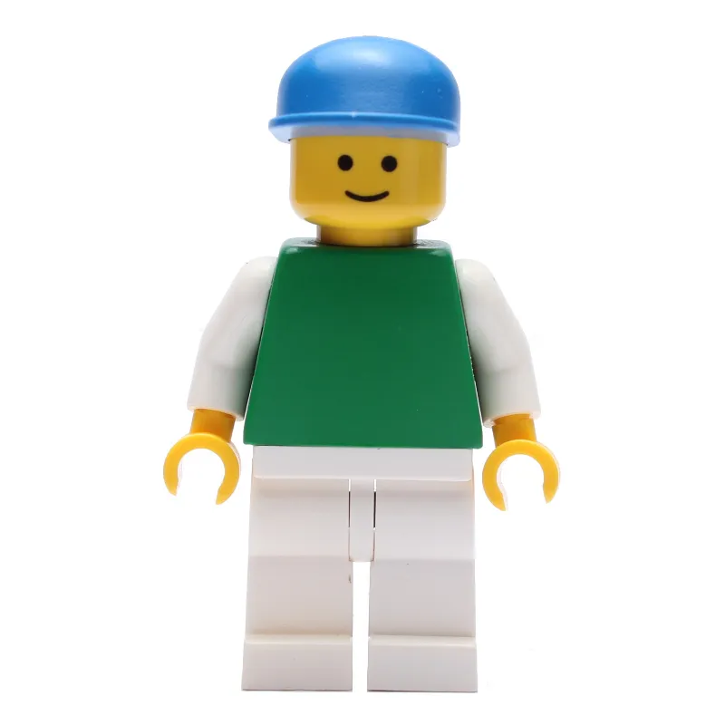 Green Torso, White Legs, BLue Cap