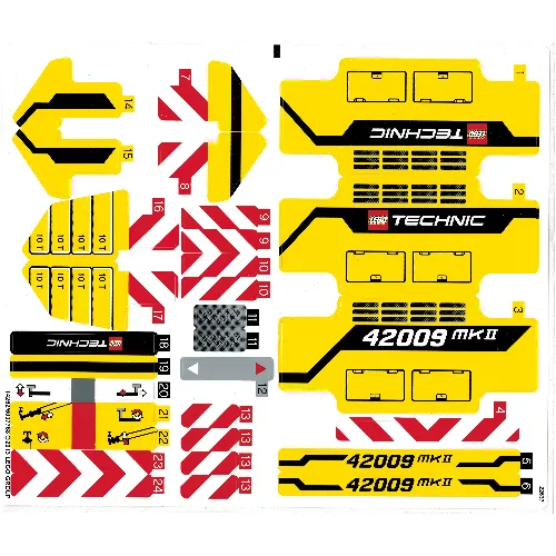 Sticker Sheet for Set 42009-1